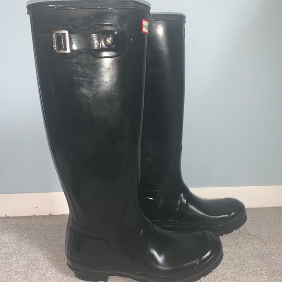 Hunter Original Tall Rainboots Glossy Black - Picture 2 of 4